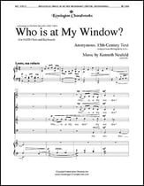 Who Is at My Window? SATB choral sheet music cover